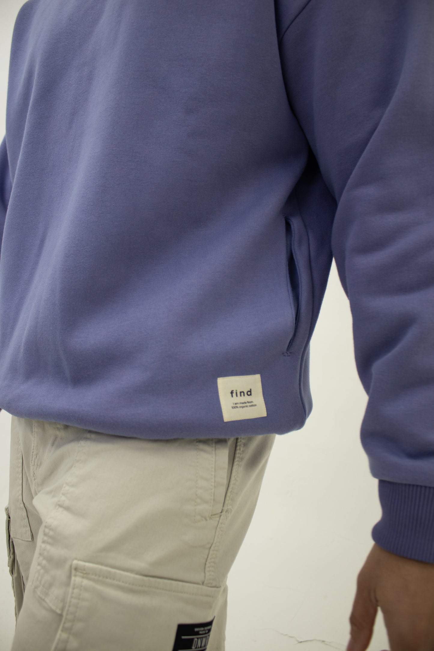 100% Organic Cotton Oversized Hoodie in Lavender