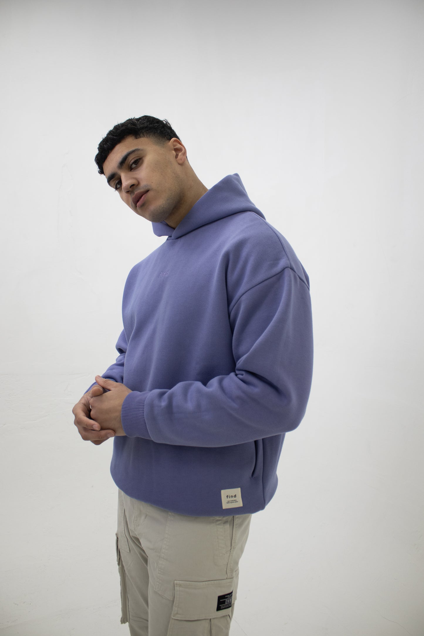 100% Organic Cotton Oversized Hoodie in Lavender