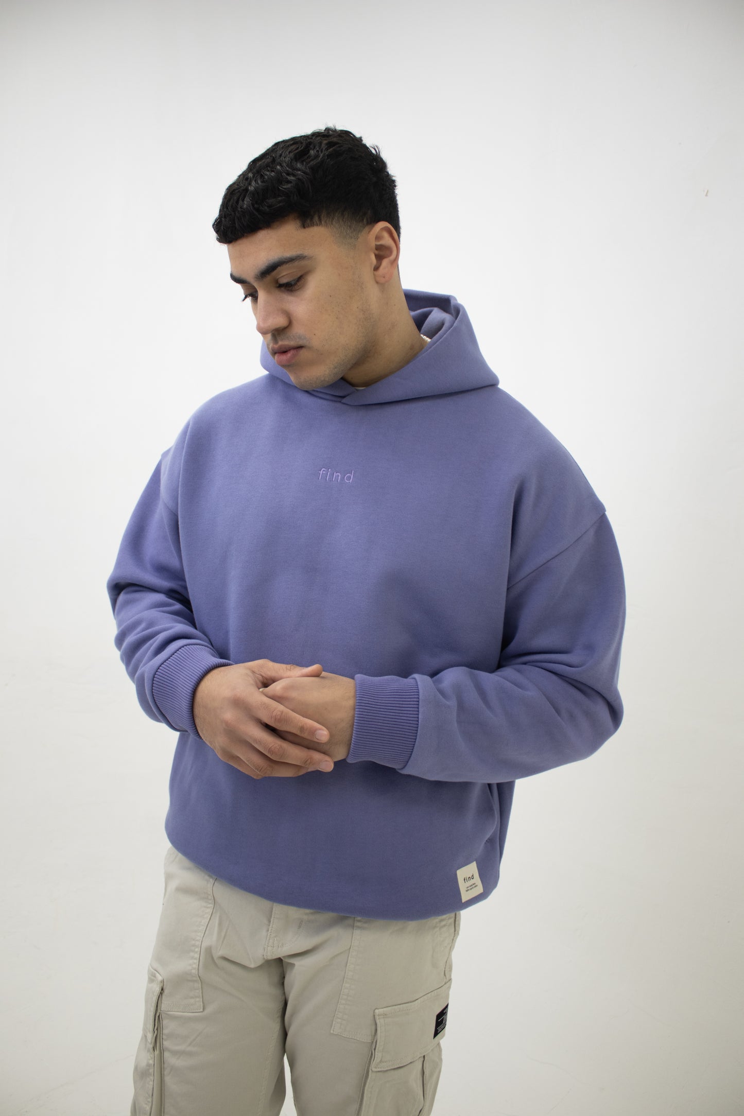 100% Organic Cotton Oversized Hoodie in Lavender