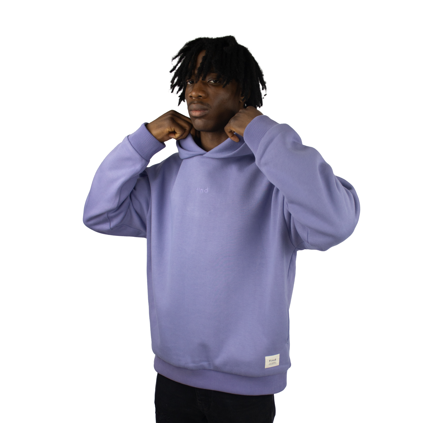 Lavender oversized hoodie sale